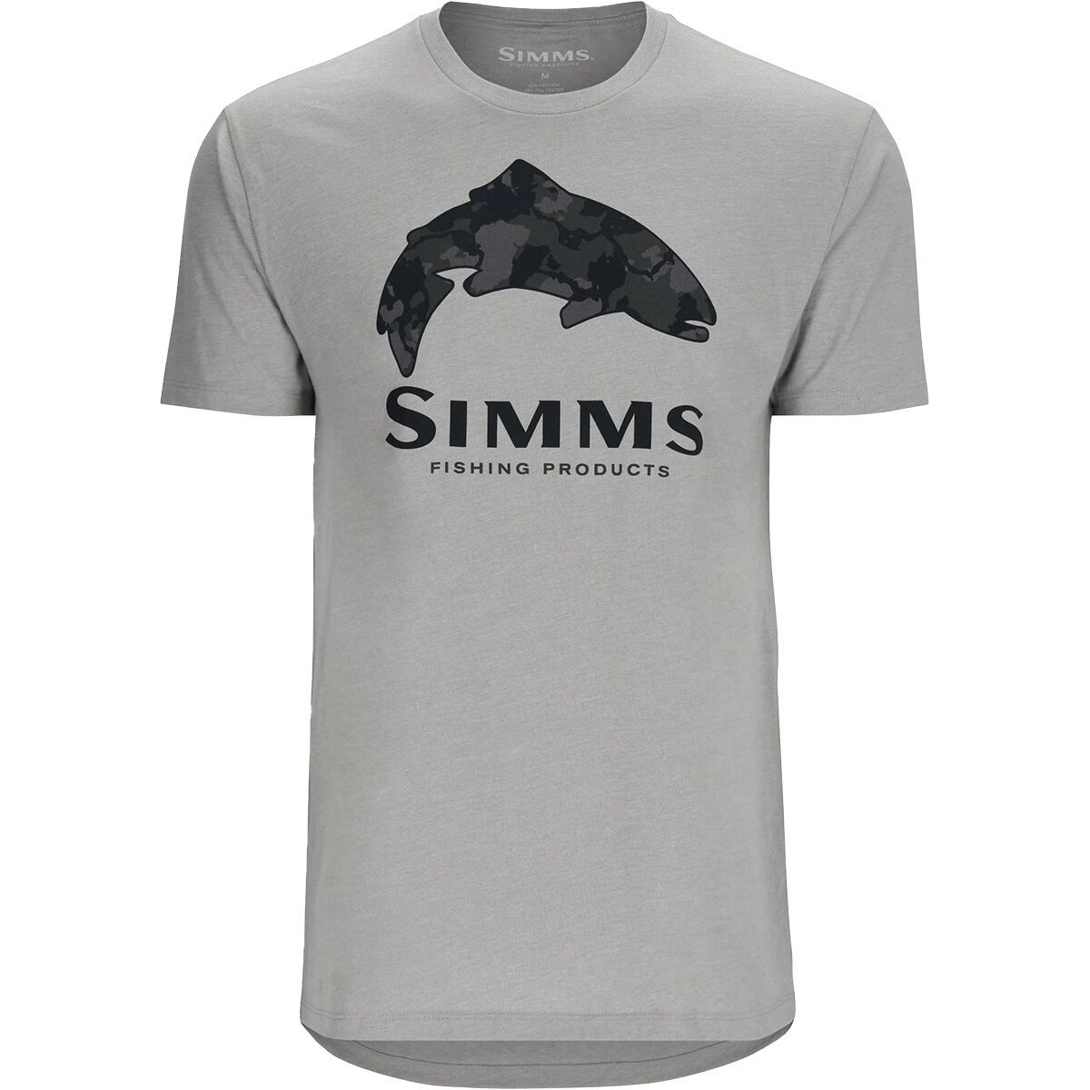 Simms Trout Regiment Camo Fill T-Shirt - Men's Cinder Heather, XL