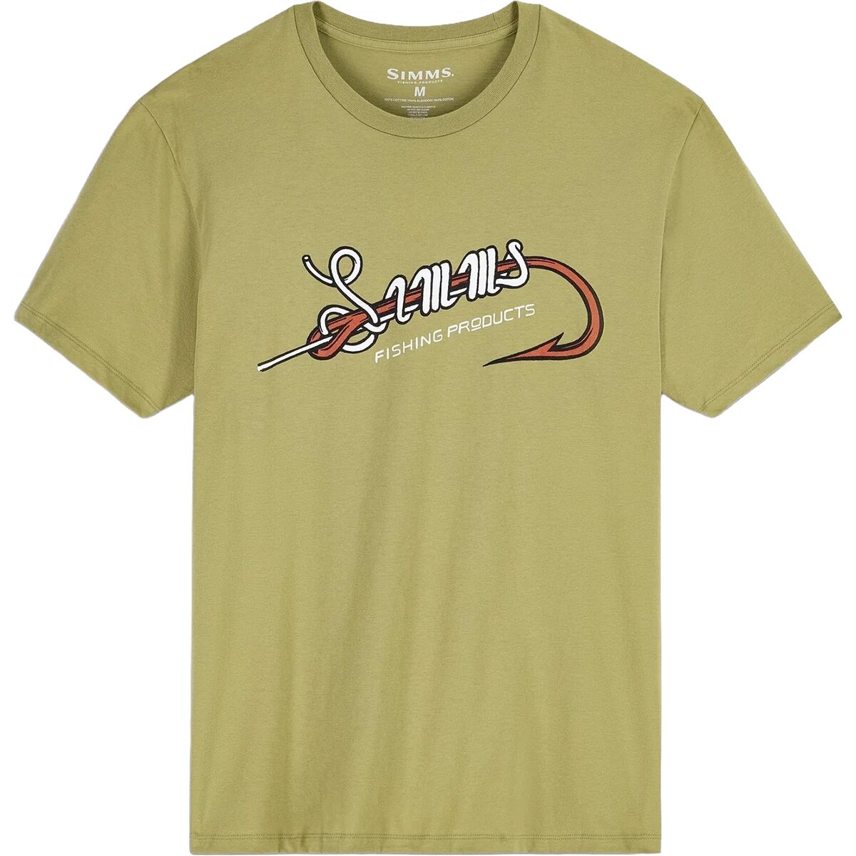 Image of Simms Hook & Loop T-Shirt - Men's Tent Green, XXL