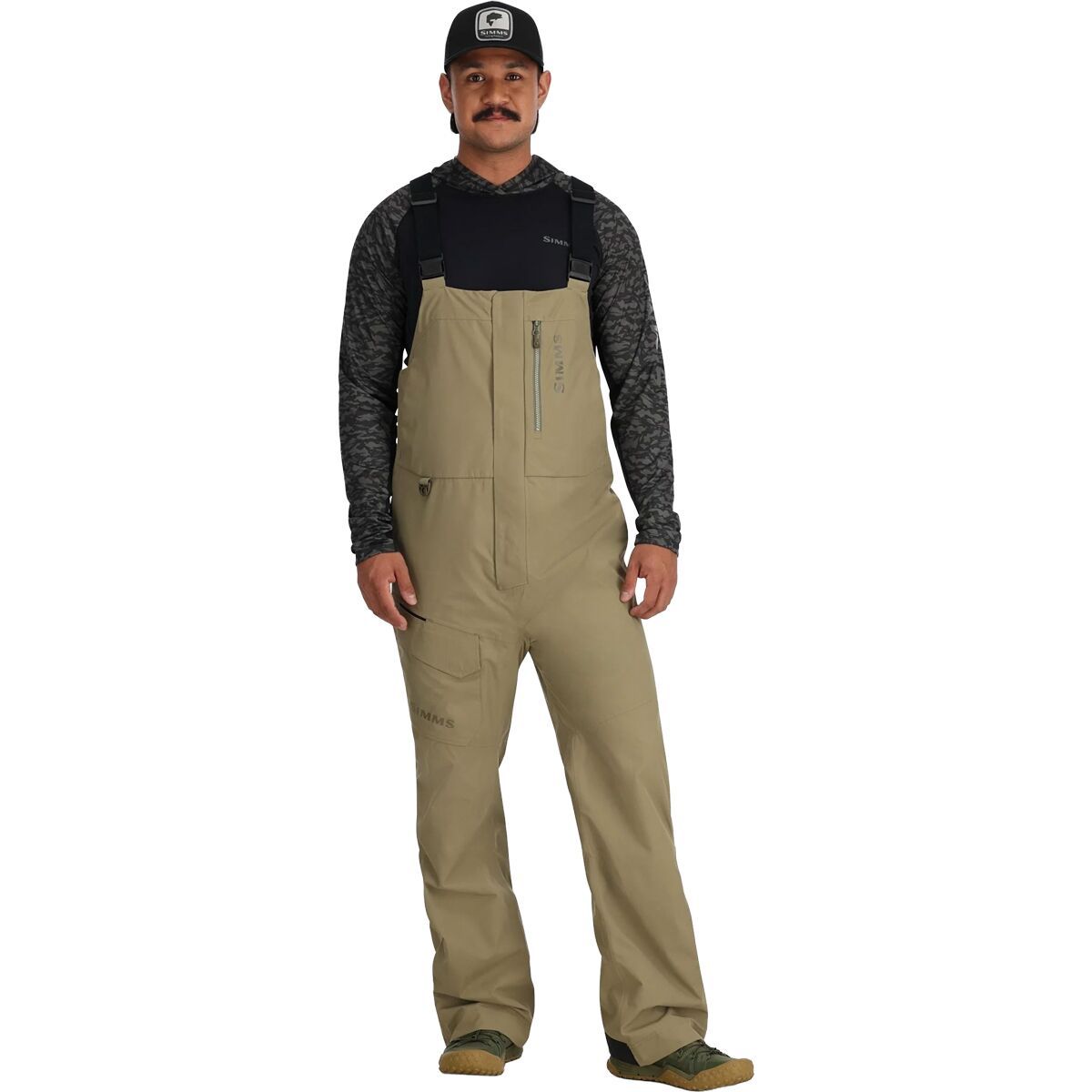 Image of Simms Challenger Bib Pant - Men's Bay Leaf, XL