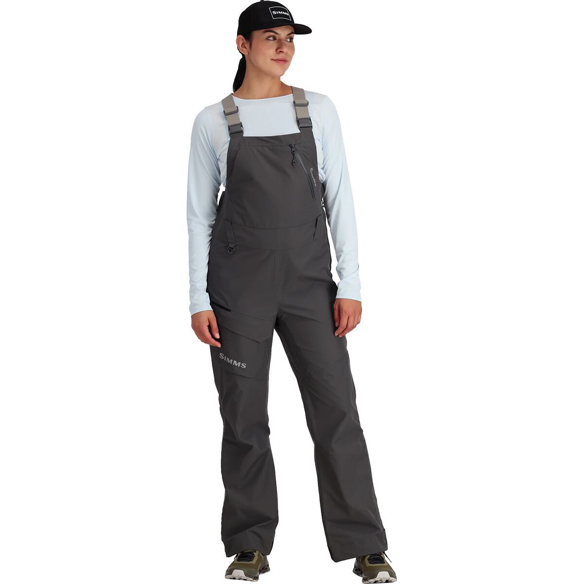 Image of Simms Challenger Bib Pant - Women's Slate, L