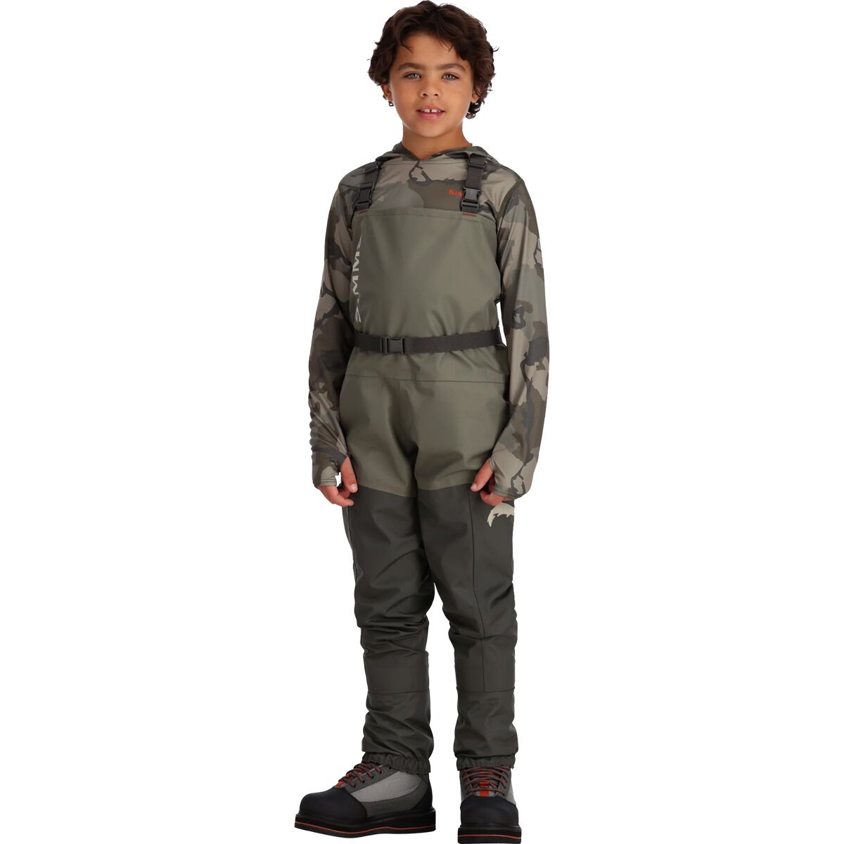 Simms Simms Simms Tributary Stockingfoot Wader - Kids' Basalt, M