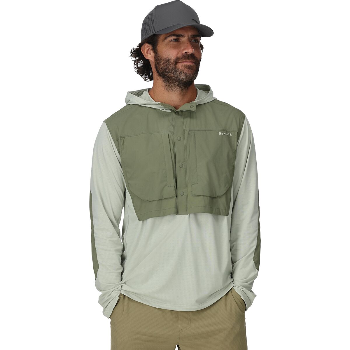 Image of Simms Latitude BiComp Hoodie - Men's Aspen/Willow, XXL