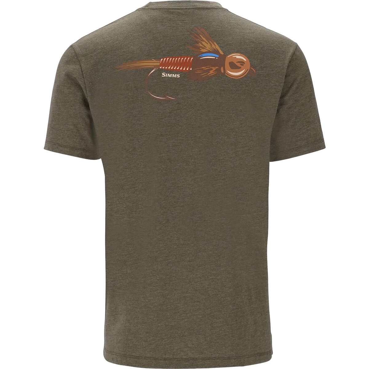 Image of Simms Let it Fly T-Shirt - Men's Military Heather, XXL