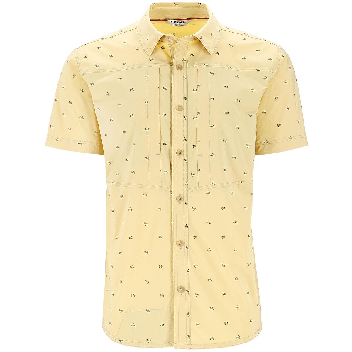 Image of Simms Stone Cold Short-Sleeve Shirt - Men's Fishtail Sandbar, XL