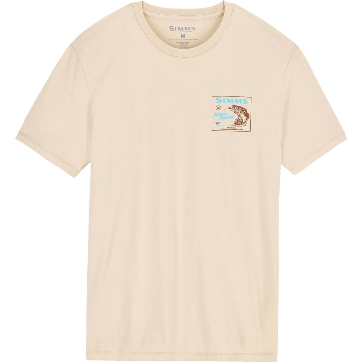 Image of Simms Locals Bass Shop T-Shirt - Men's Natural, M