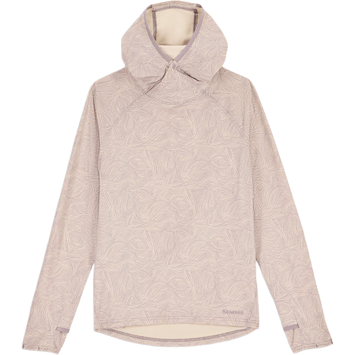 Image of Simms Solarflex Hoodie - Women's Swirl Heron, L