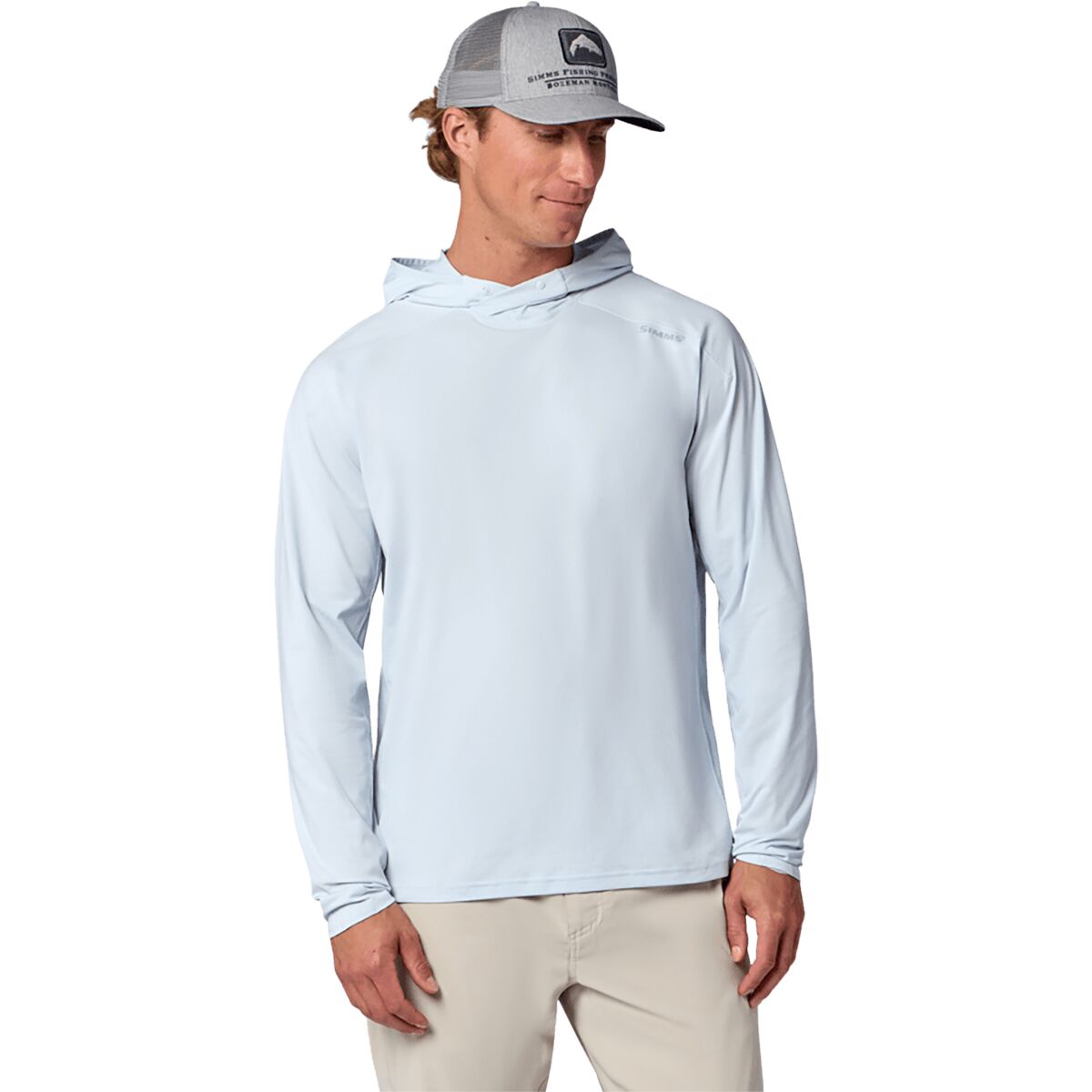 Image of Simms SolarFlex Hoodie - Men's Bimini Blue, S