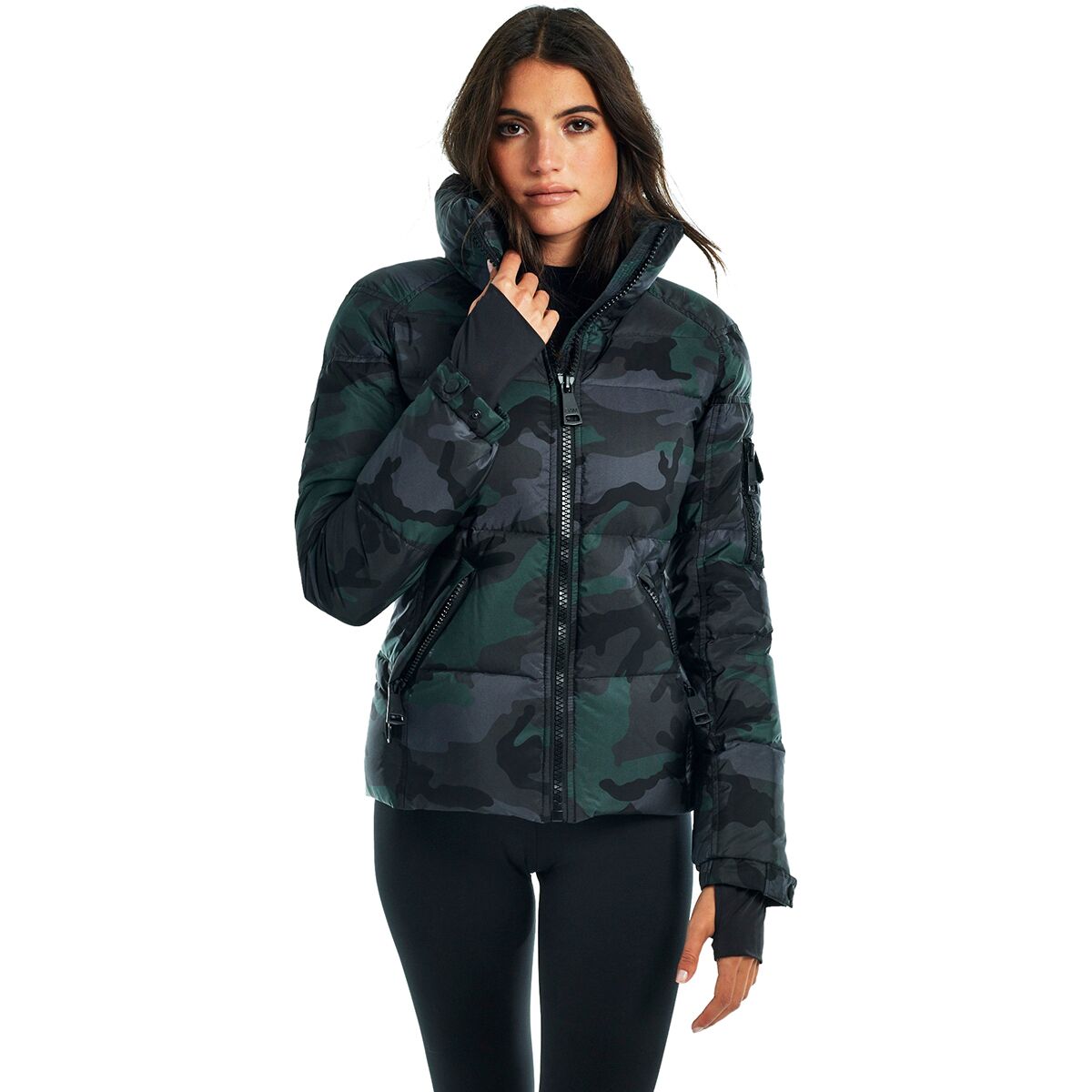 Sam camo fur deals jetset down jacket
