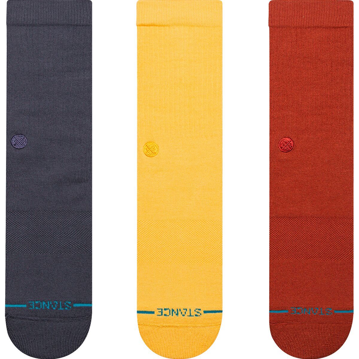 Image of Stance Icon Sock - 3-Pack - Men's Navy, L