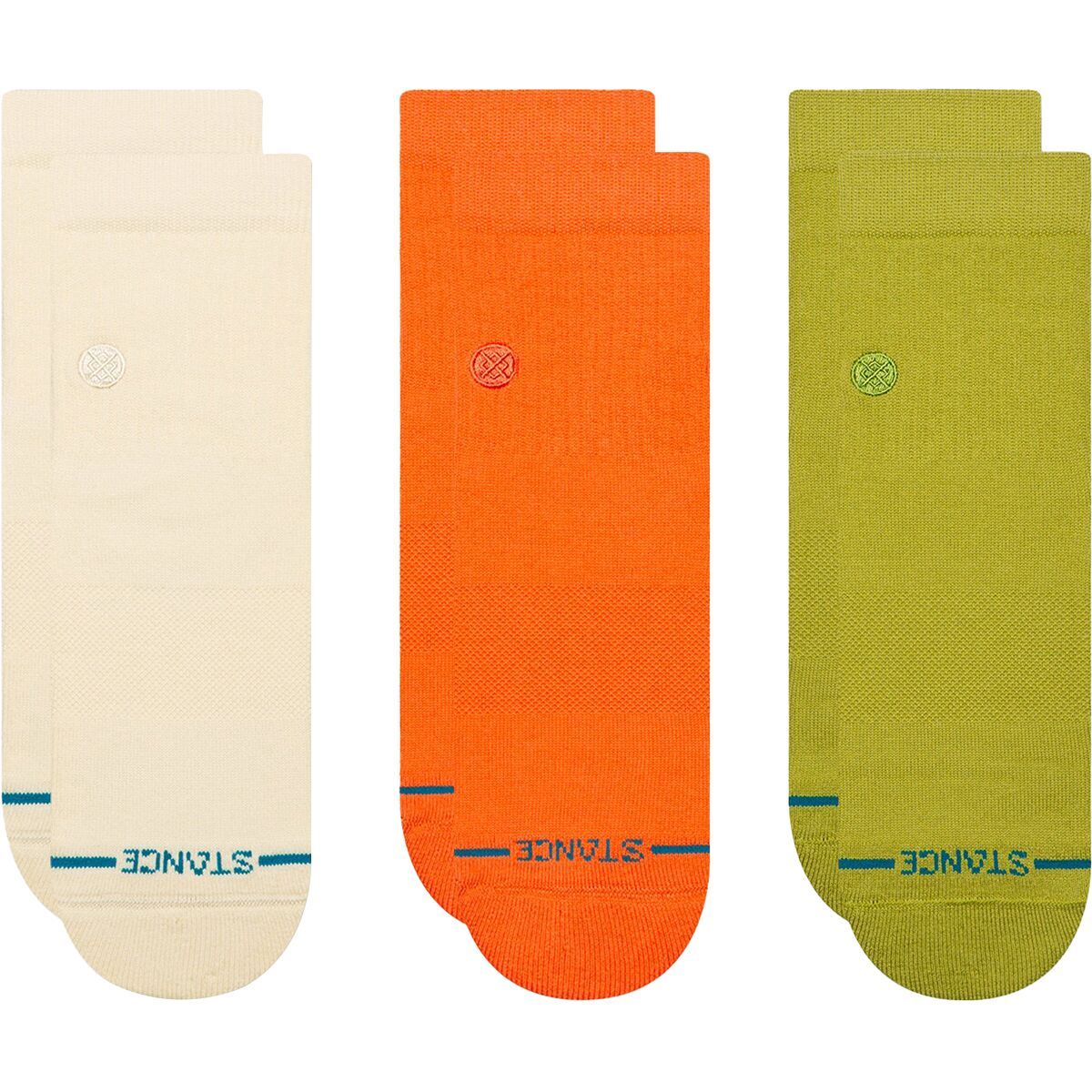 Stance Stance Icon Quarter Sock - 3-Pack Canvas, L