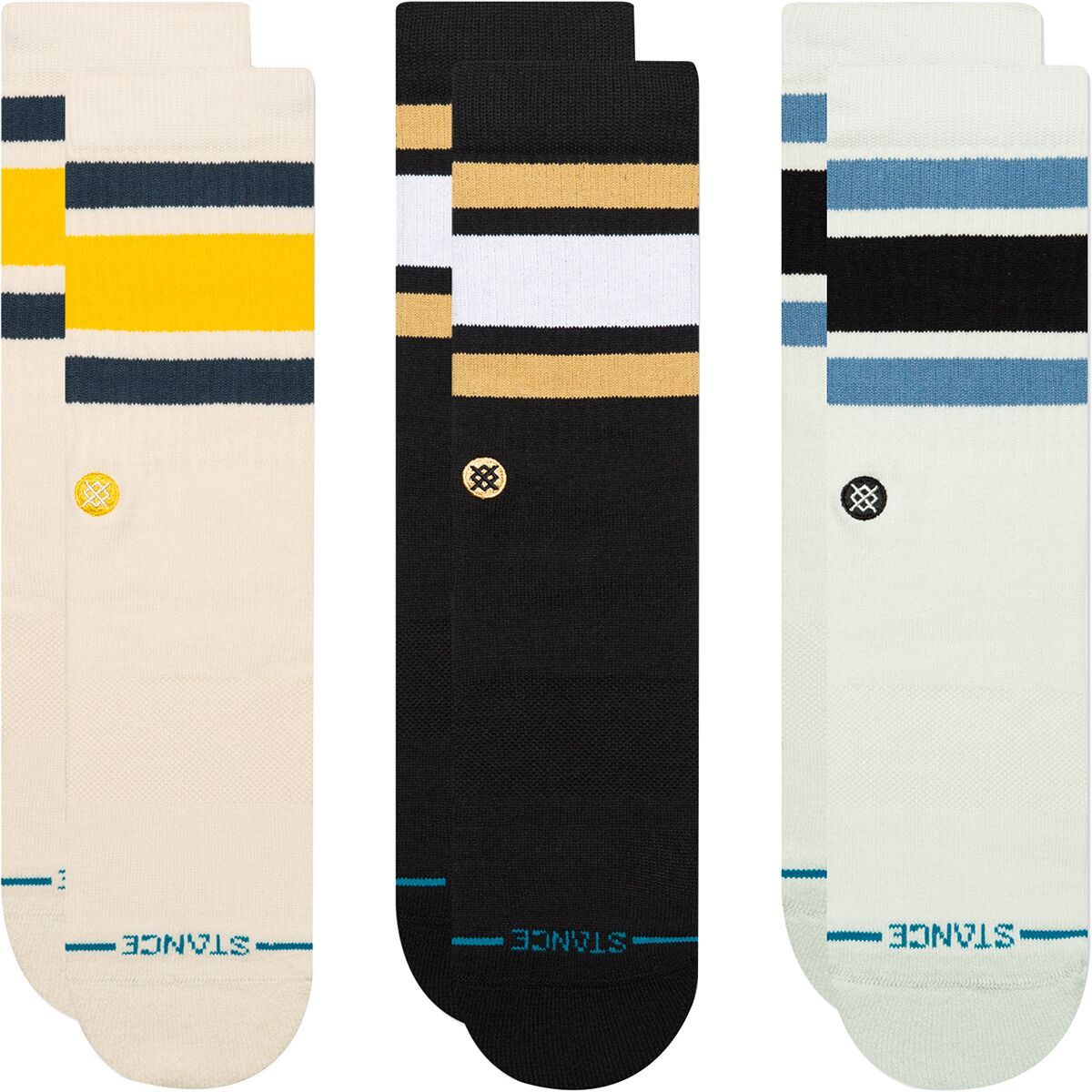 Stance The Boyd Sock - 3-Pack - Men's Cream, L