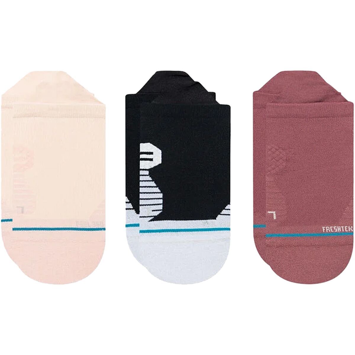 Stance Circuit Ultra-Light Running Sock - 3-Pack - Women's Rebelrose, M