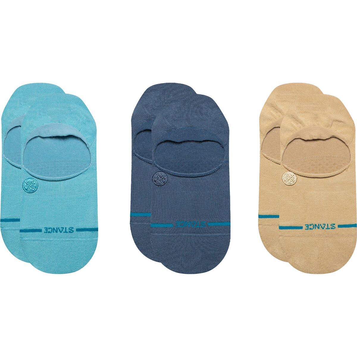 Image of Stance Icon No-Show Sock 3-Pack Navy, L