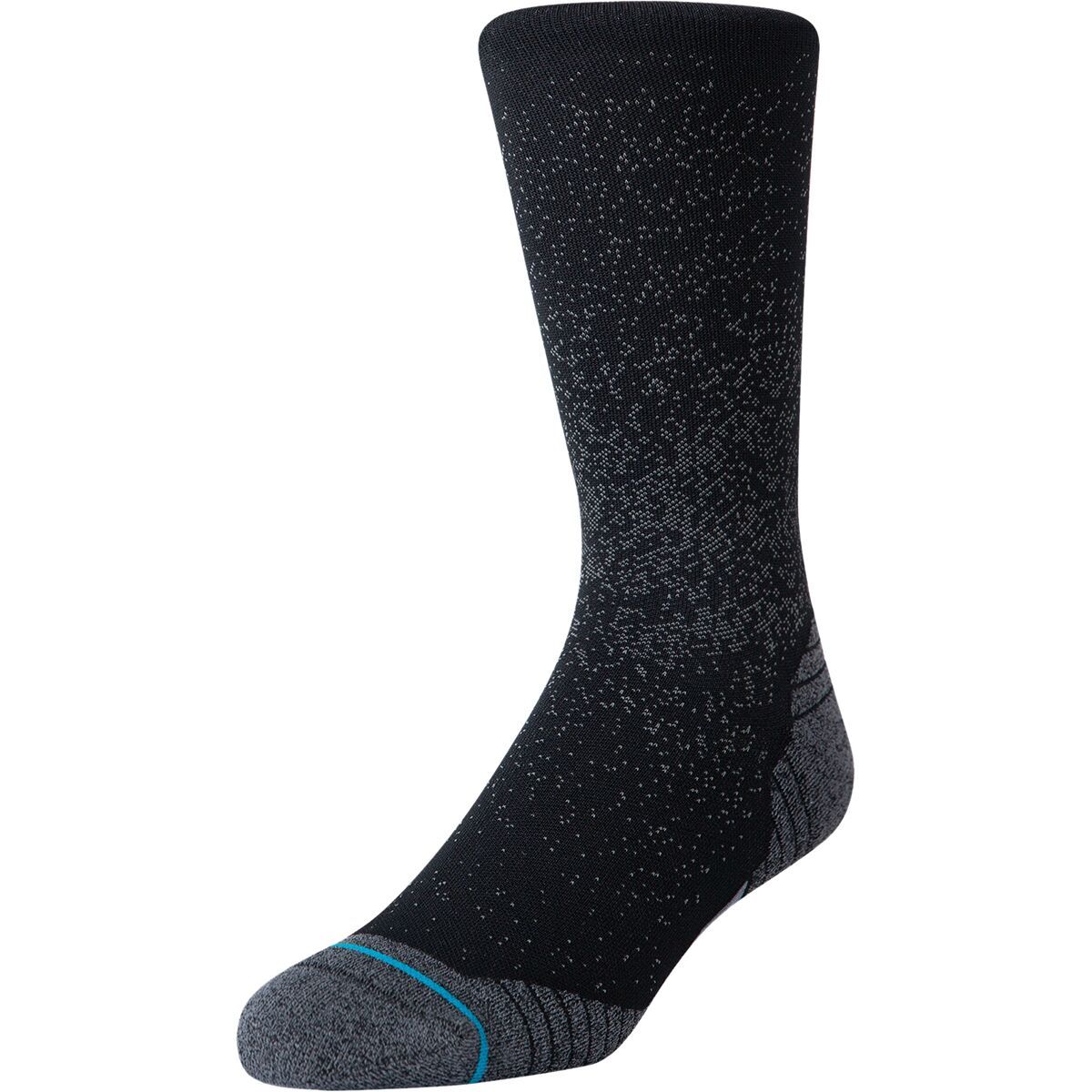 Stance Run Light Crew Sock Black, L
