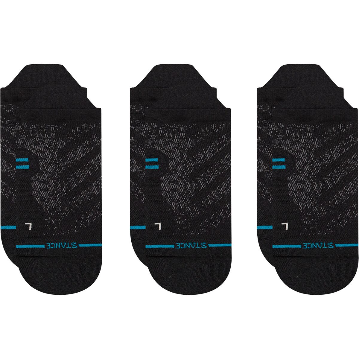 Image of Stance Run Ultra-Light Running Tab Sock 3-Pack Black, M