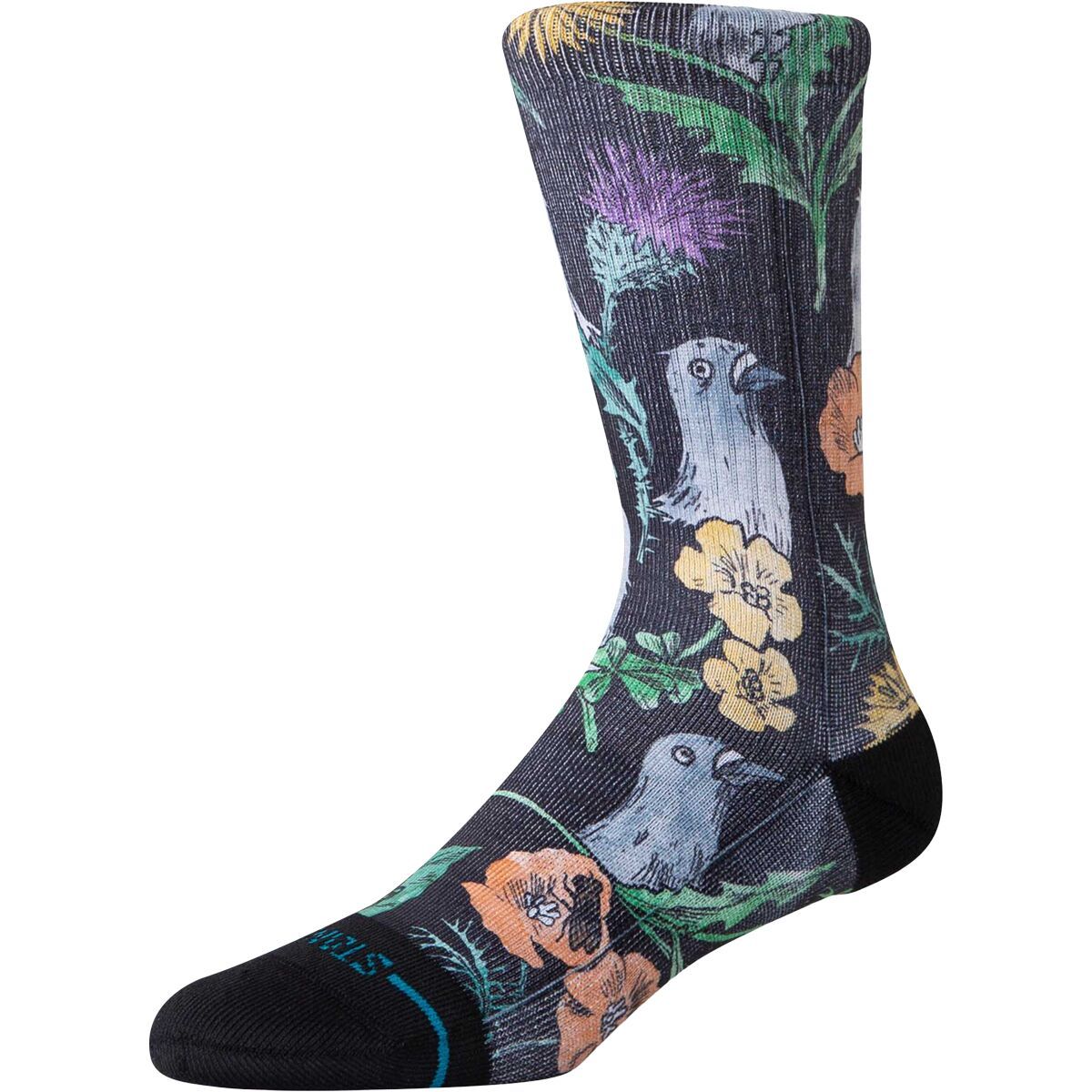Stance Just Flocked Sock Black, M
