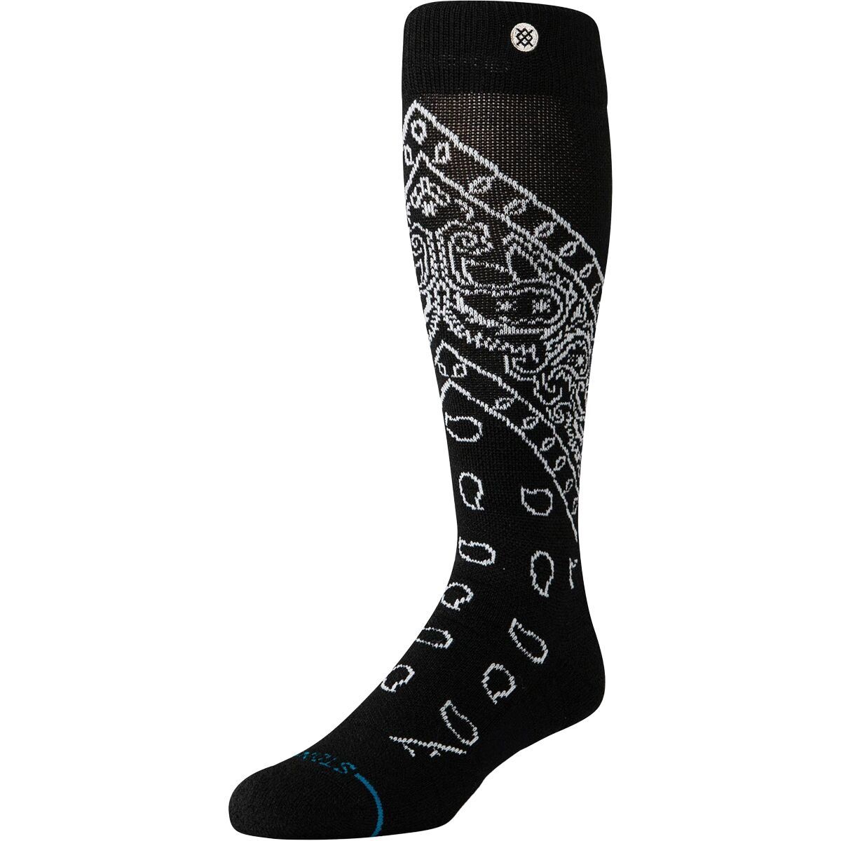 Stance Barrio Mid Wool Snow Sock Black, L