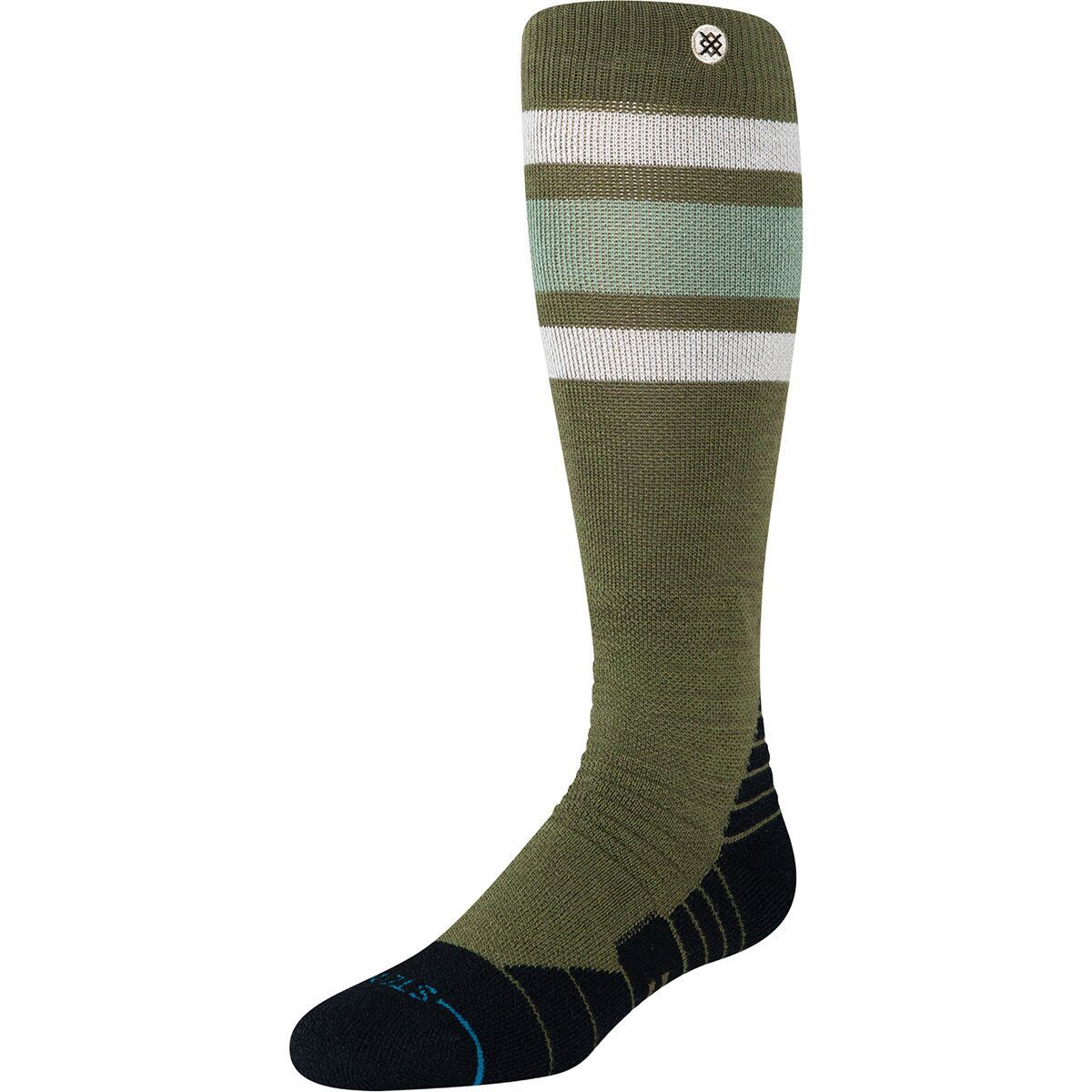 Image of Stance Boyd Mid Wool Snow Sock Olive, M