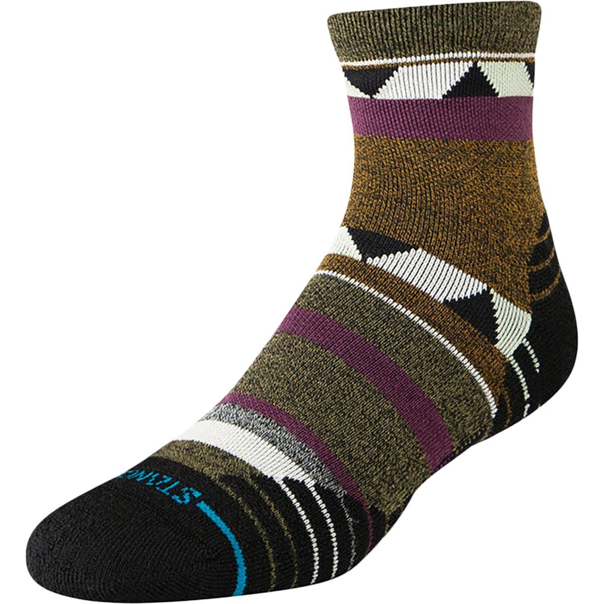 Image of Stance Climbers Mid Wool Quarter Sock Green, L