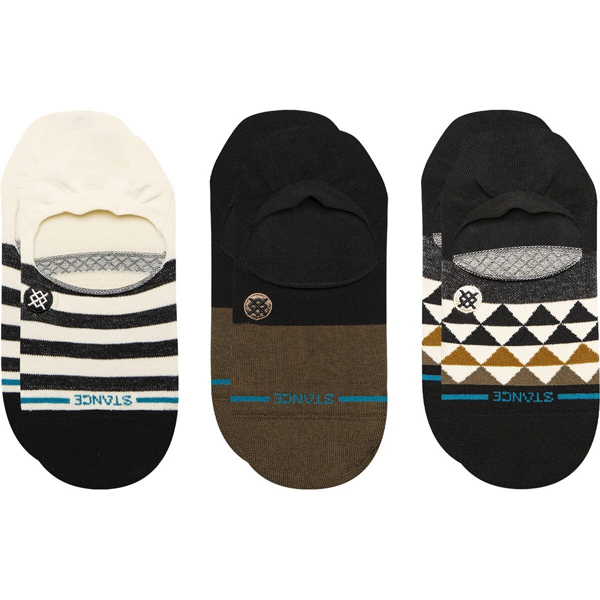 Stance Equilateral No Show Sock - 3-Pack - Women's Black, M