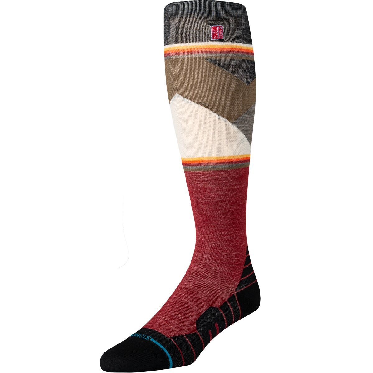 Image of Stance Jimmy Chin UL Wool Snow Sock Red, M