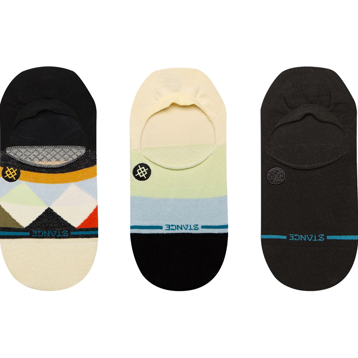 Stance Stance Tri No Show Sock - 3-Pack - Women's Ice Blue, M