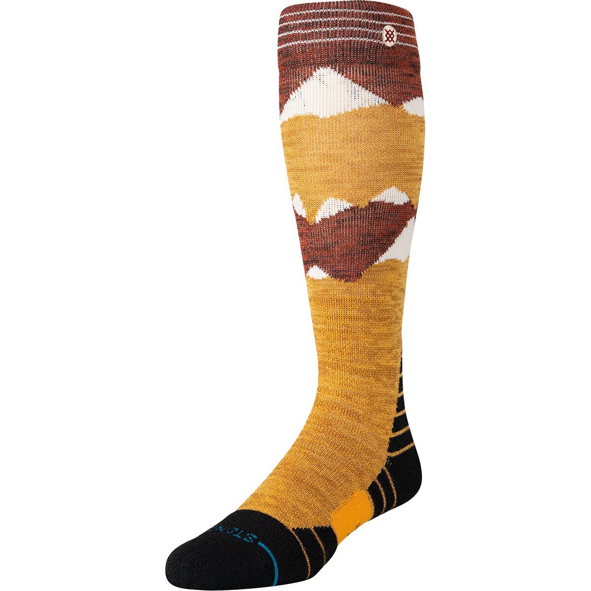Image of Stance Windy Peaks Mid Wool Snow Sock Gold, M