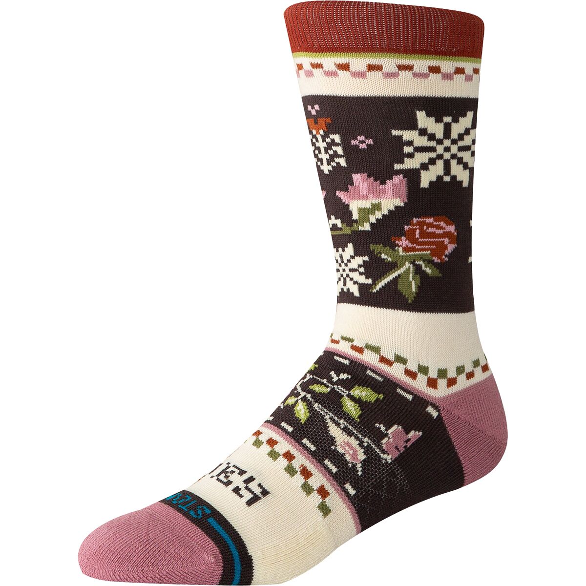 Stance Stance Mistling Toes Crew Sock - Women's Dusty Rose, M