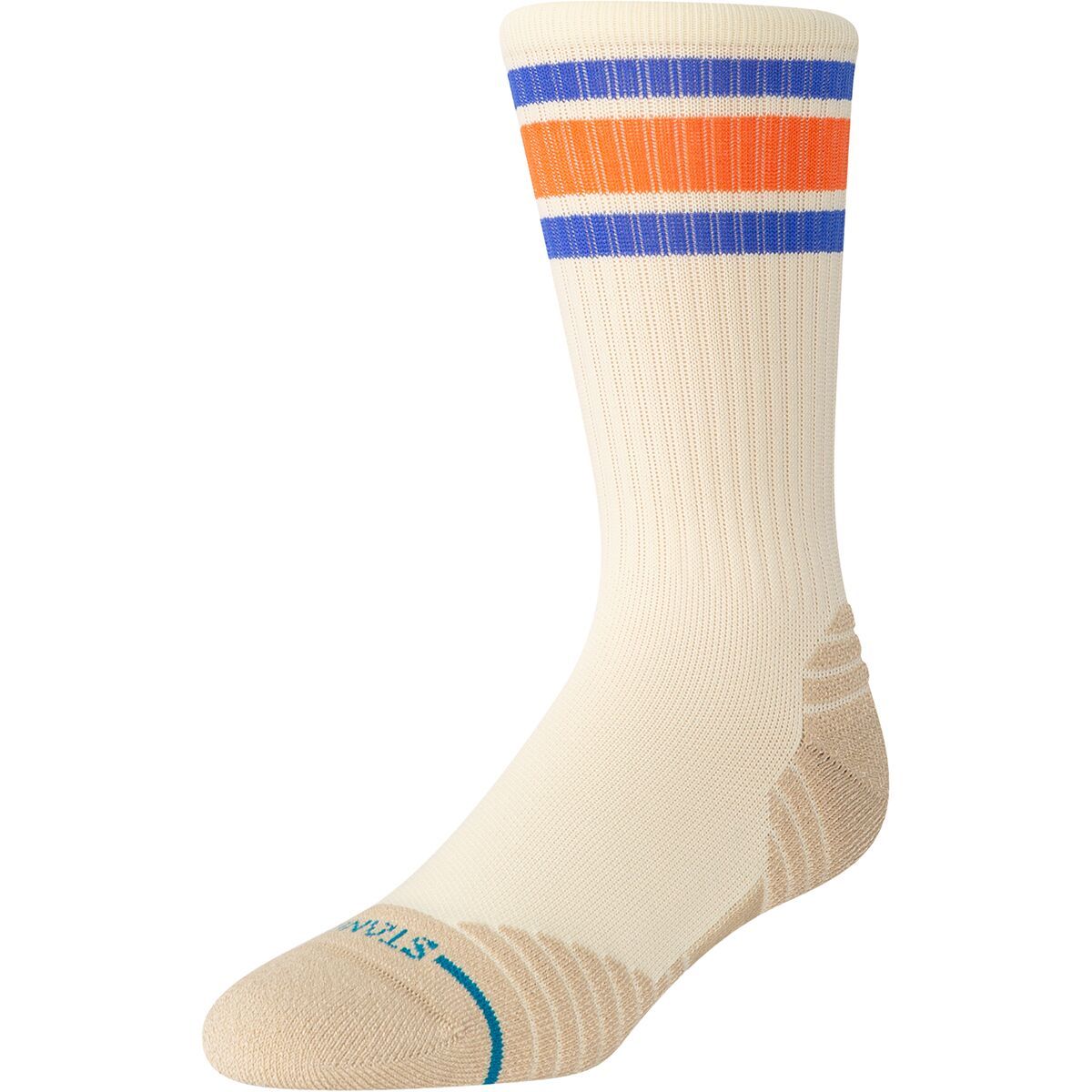 Image of Stance Boyd Mid Ribbed Crew Sock Canvas, L