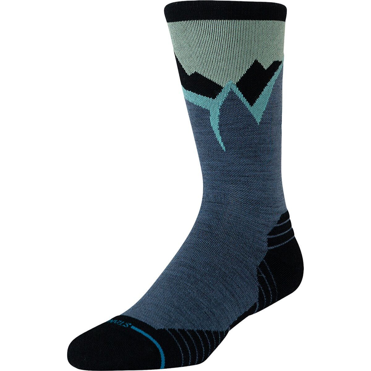 Image of Stance Icy Mountain Light Wool Crew Sock Indigo, M