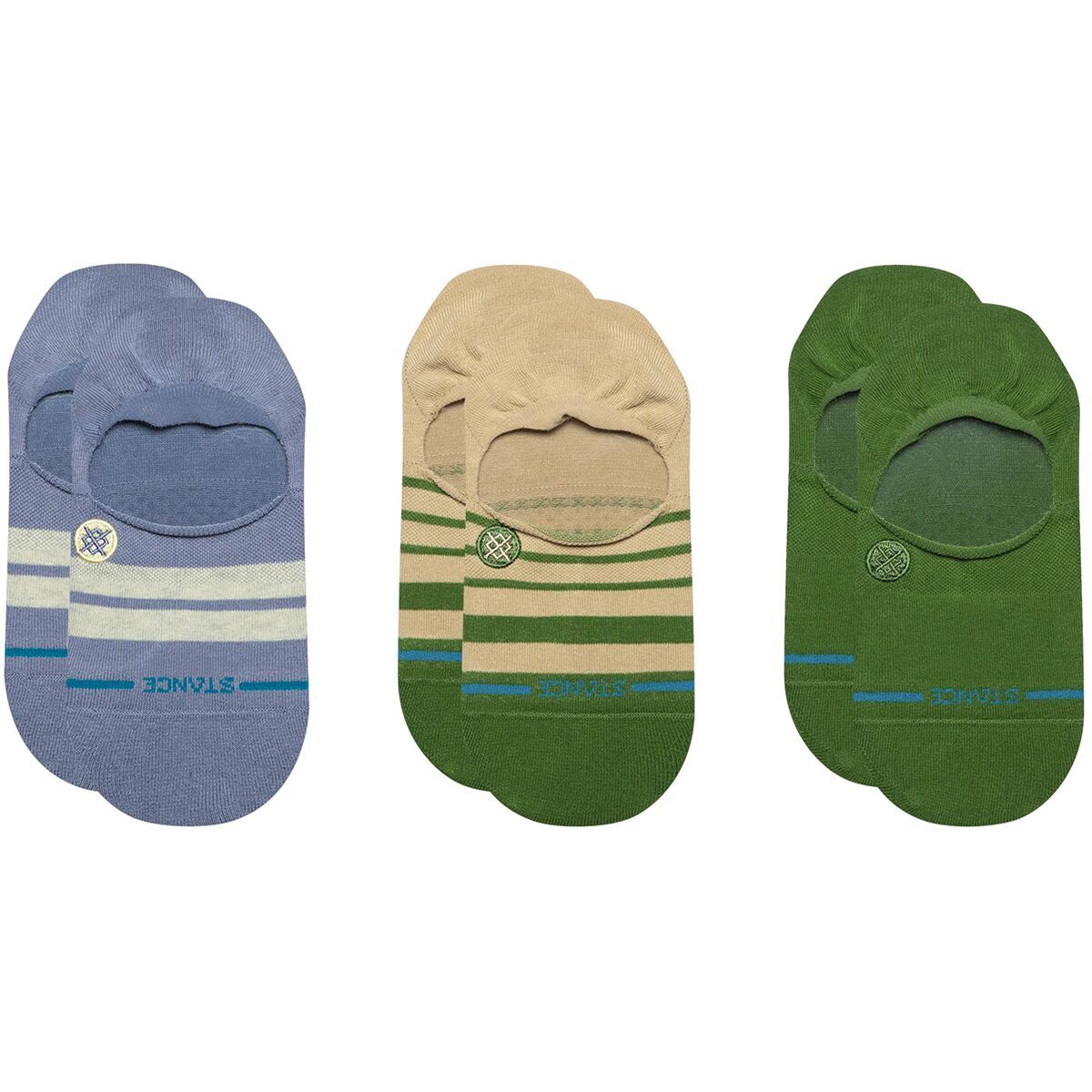 Image of Stance Racer No Show Sock - Women's - 3-Pack Blue, S