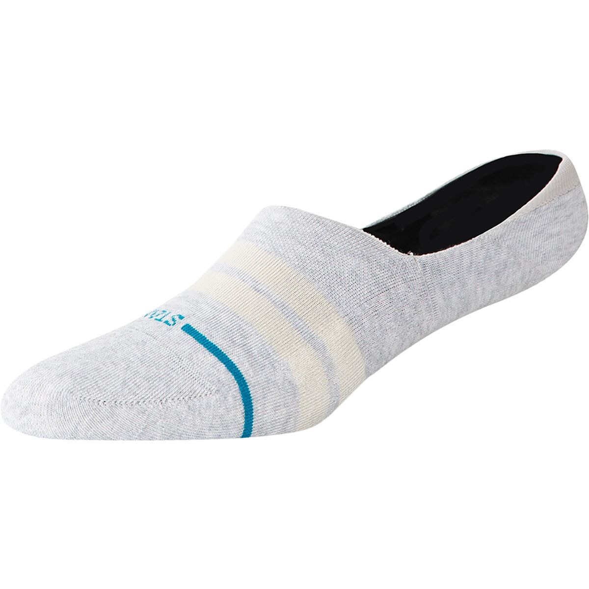 Image of Stance Racer Stripe No Show Sock - Women's Heather Grey, M
