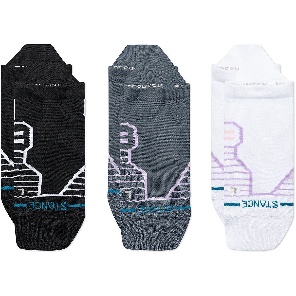 Image of Stance Solid Mid Tab Sock - Women's - 3-Pack Turbulence, S
