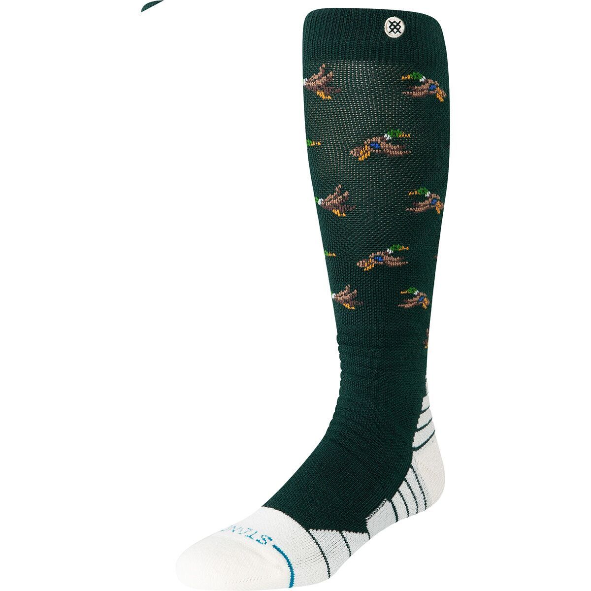 Image of Stance Huntin Mid Poly Snow Sock Pine, M