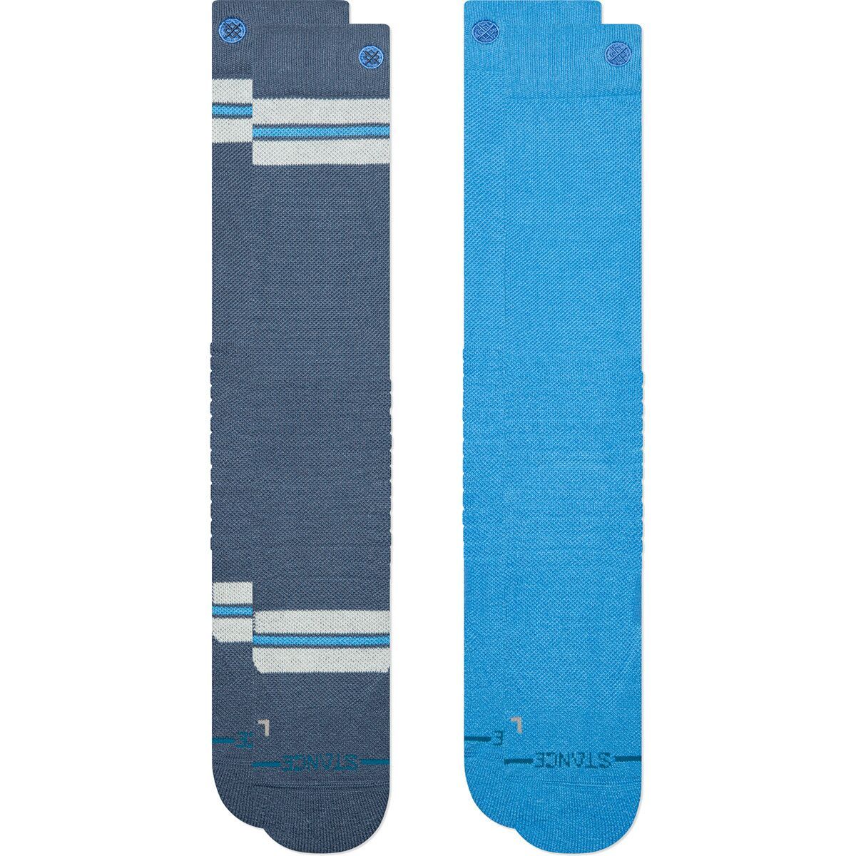 Image of Stance Kaden Mid Poly Snow Sock - 2-Pack Seablue, M