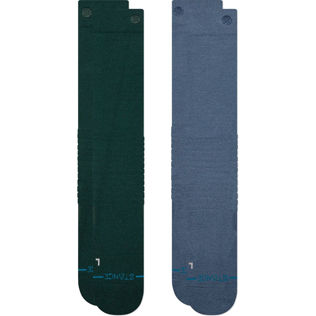 Stance Solid Mid Poly Snow Sock - 2-Pack Pine, L