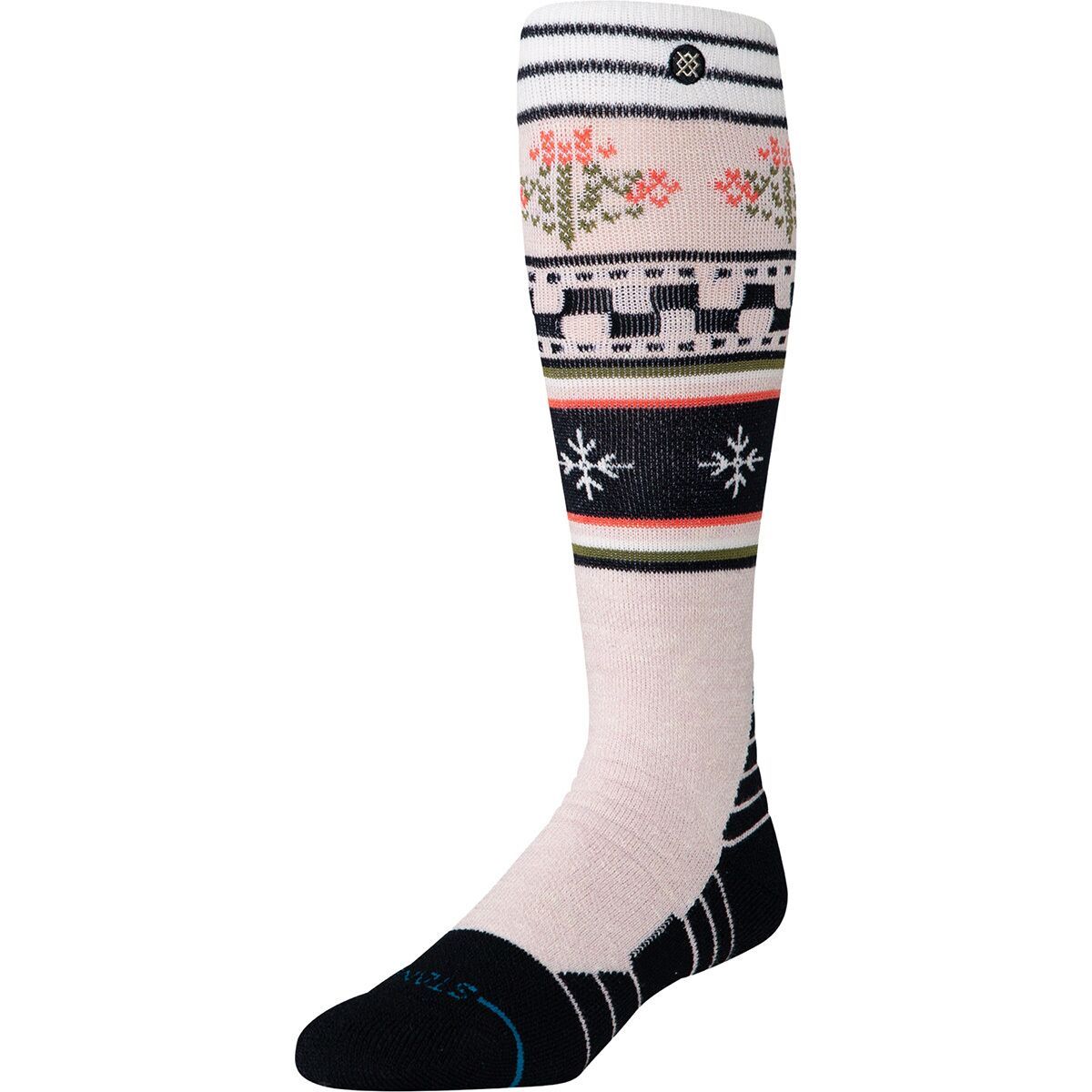 Stance Winter Bloom Mid Crew Sock Lilac, S