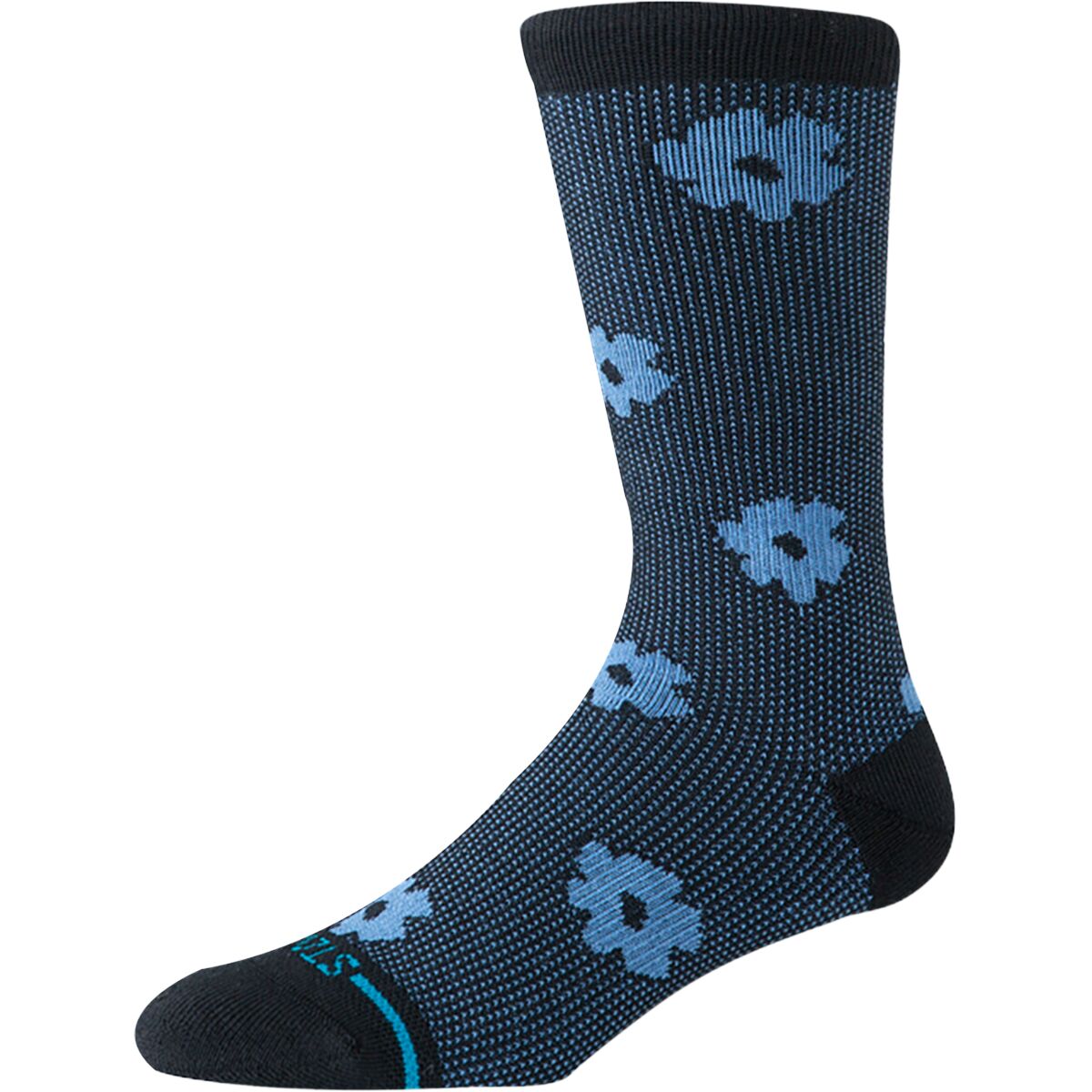 Image of Stance Digital Daisy Crew Sock Black, L