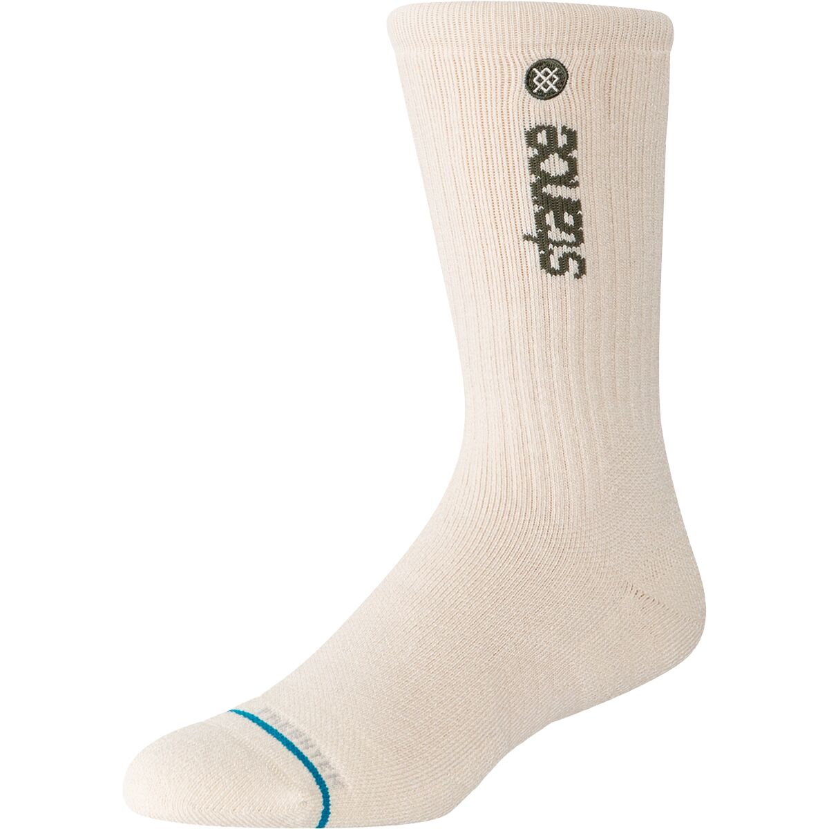Image of Stance Hike Worldwide Crew Sock Oatmeal, L