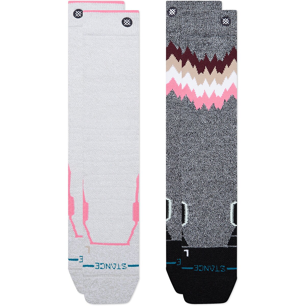 Image of Stance 2X Mid Poly Snow Sock - 2-Pack - Women's Grey, S