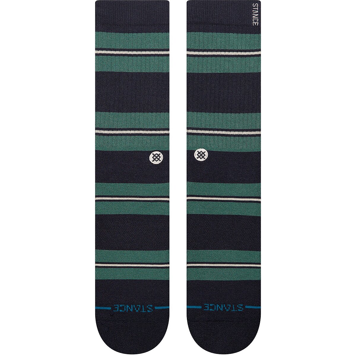 Image of Stance Caesar Stripe Crew Sock Green, L