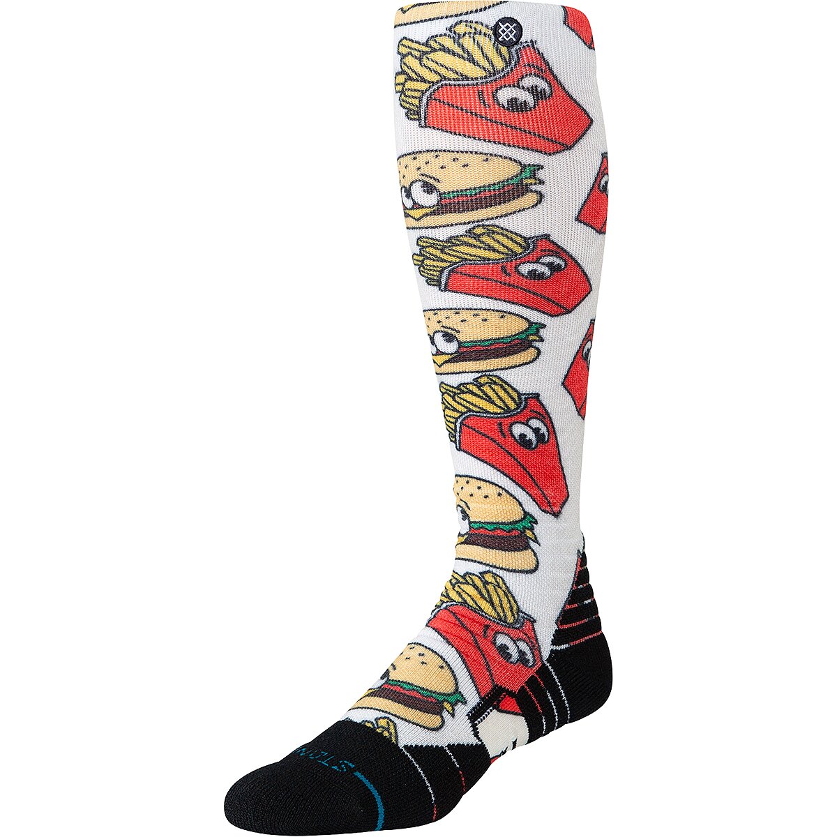 Image of Stance Combo Meal Mid Poly Snow Sock Red, M