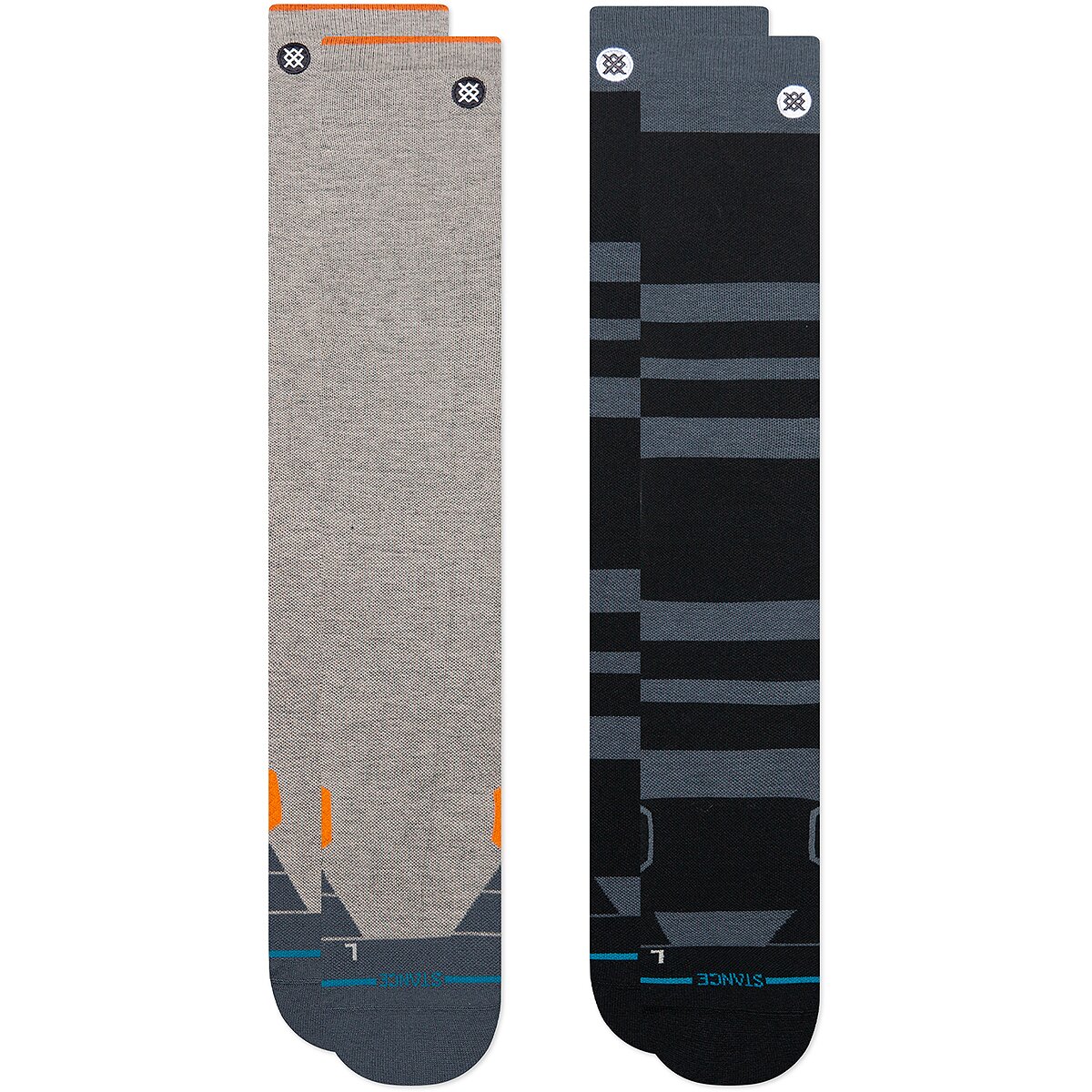 Image of Stance Corporate UL Poly Snow Sock - 2-Pack Grey, L