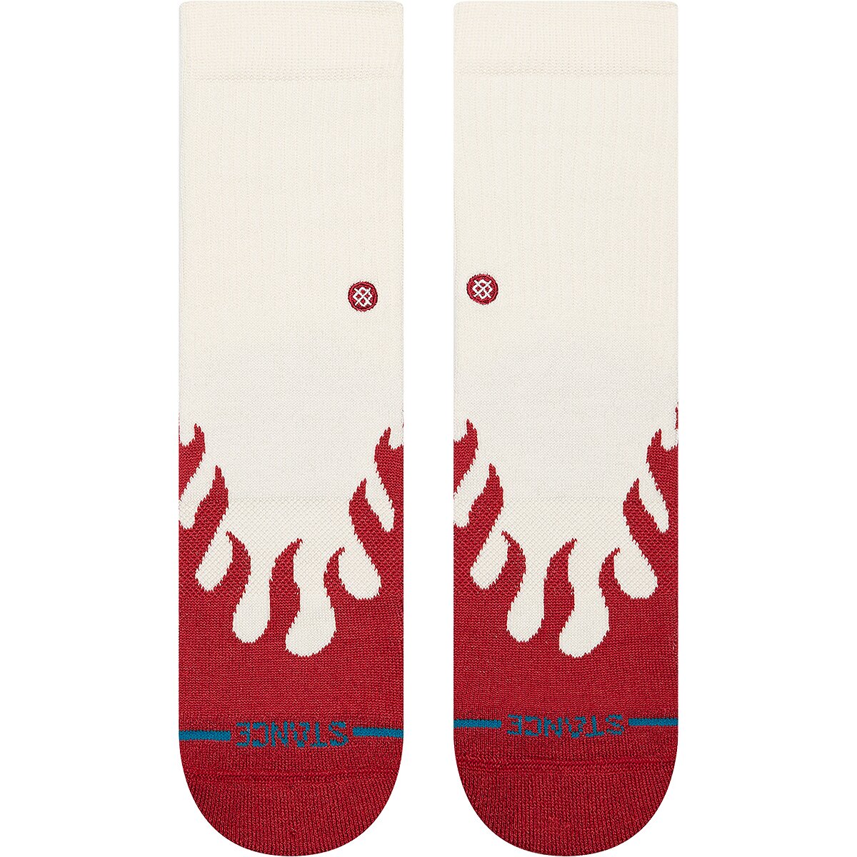 Image of Stance Heating Up Crew Sock - Kids' Red, L