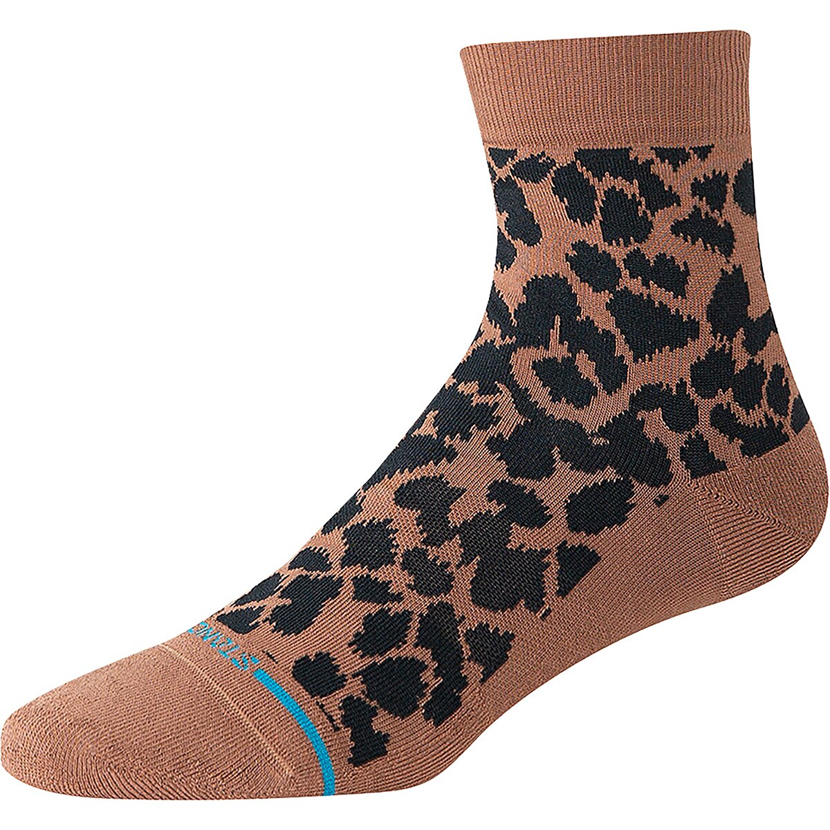 Image of Stance Love Leopard Lowrider Sock - Women's Brown, S