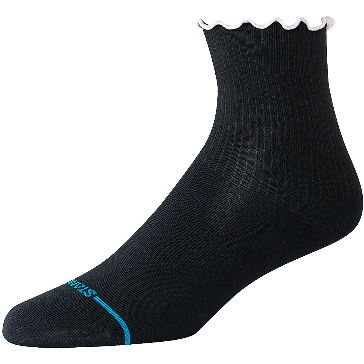 Image of Stance Pop Ruffle Icon Quarter Sock - Women's Black, S