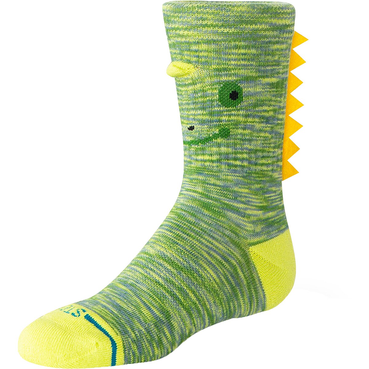 Image of Stance Spikey Crew Sock - Kids' Green, L