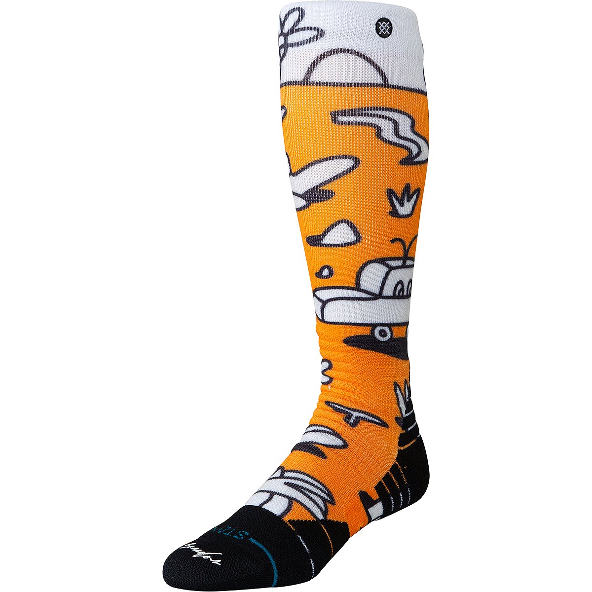 Stance Stance Lucas Mid Poly Snow Sock Orange, L - $28.99 at Backcountry.com