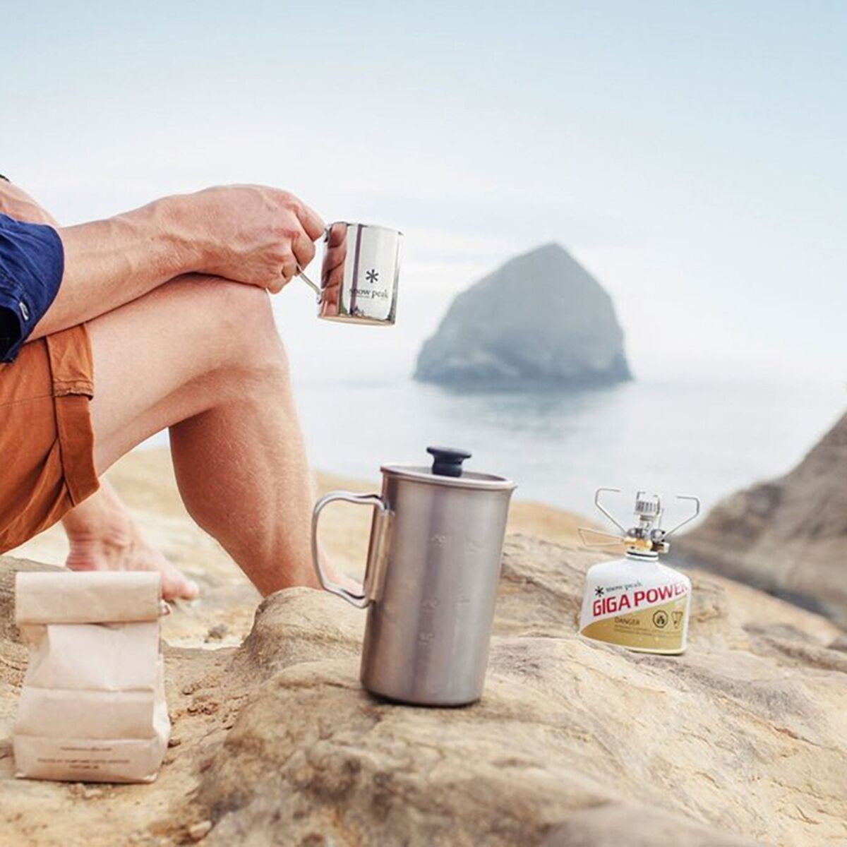 Snow Peak Titanium Cafe Press Hike Camp