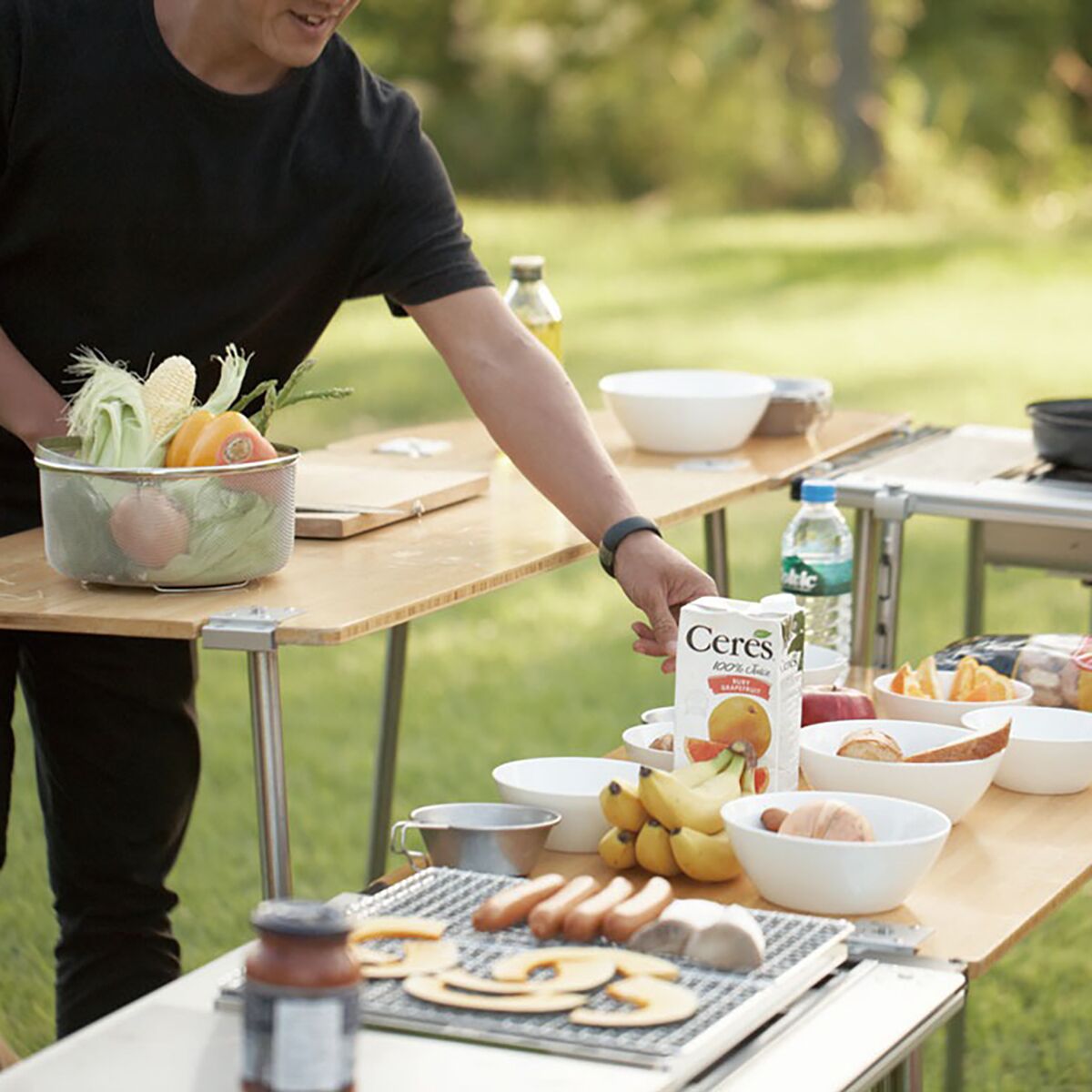 Snow Peak Iron Grill Table - Long Multi Function Table
